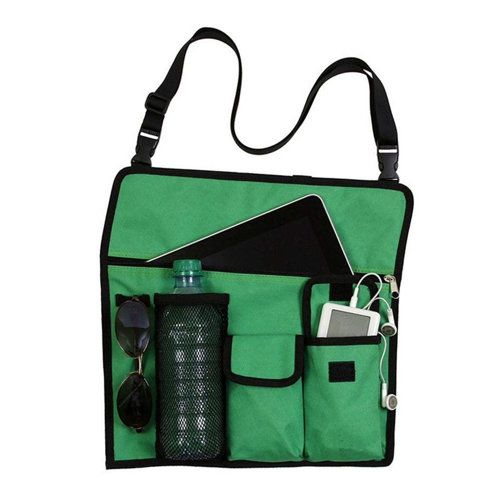 Armrest Organizer Storage Bag with Shoulder Strap Chairarm Cover Rollator Walkers Wheel Chair Recliner Bed Side Office Chair College Dorm Room Space Saver Bag Outdoor Beach Camping Hiking Tote