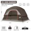 CAMPROS CP Tents for Camping 6 Person Tent Waterproof Windproof Double Layer Family Camping Tent, Easy Setup Dome Tent with Large Mesh Windows & Wider Door for Outdoor Camping & Hiking view 2