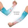 WELLDAY Beautiful Cosmos Flowers Gardening Sleeves with Thumb Hole UV Sun Protection Farm Sleeves for Women Men view 4