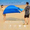 Famstar Beach Blanket Oversized Extra Large 10'X 9',Waterproof Sandproof Beach Blanket 2-8 Adults Lightweight Durable for Travel Camping Hiking Picnic view 3