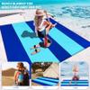 Famstar Beach Blanket Oversized Extra Large 10'X 9',Waterproof Sandproof Beach Blanket 2-8 Adults Lightweight Durable for Travel Camping Hiking Picnic (10'X 9', Blue2) view 4