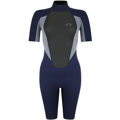 Typhoon Womens Storm3 3/2mm Shorty Wetsuit - Grey Marl 250896 8