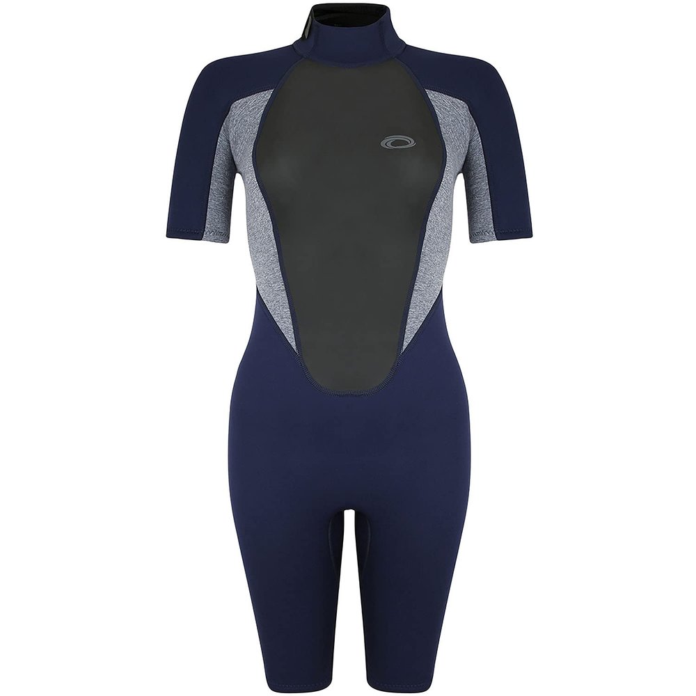 Typhoon Womens Storm3 3/2mm Shorty Wetsuit - Grey Marl 250896 8