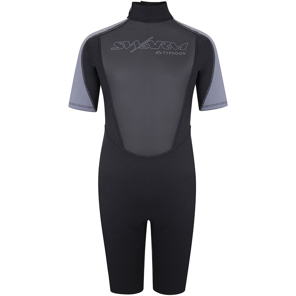 Typhoon Swarm3 Boys 3/2mm Shorty Wetsuit - Black/Graphite 250991 M