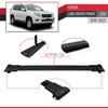 accessorypart Compatible with Toyota Land Cruiser Prado (J150) 2010-2023 Fly Model Car Roof Rack Cross Bar Black Aluminium 2 Bars view 4
