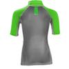 Sola Junior Short Sleeve Rashvest - Charcoal/Green A1743 JS view 2