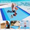 Famstar Beach Blanket Oversized Extra Large 10'X 9',Waterproof Sandproof Beach Blanket 2-8 Adults Lightweight Durable for Travel Camping Hiking Picnic (10'X 9', Blue) view 4