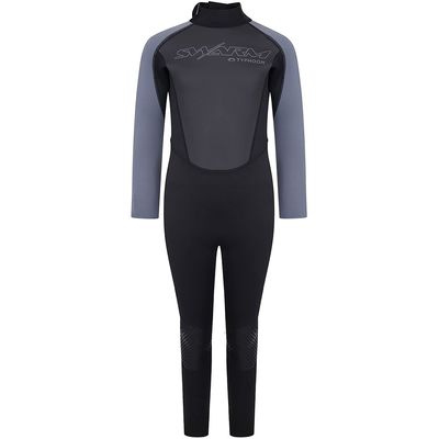 Typhoon Swarm3 Boys 3/2mm Fullsuit Wetsuit - Black/Graphite 250988 XL