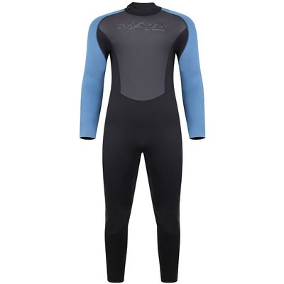 Typhoon Swarm3 3/2mm Back Zip Wetsuit - Black/Blue Steel 250981 XL