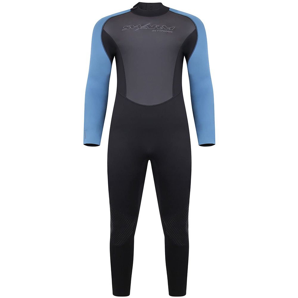Typhoon Swarm3 3/2mm Back Zip Wetsuit - Black/Blue Steel 250981 XL