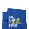 LEVLO Pickleball Lovers Gift Eat Sleep Pickleball Repeat Sport Towels for Sister Father Mother Gift (Eat Sleep Pickleball Repeat) view 1