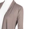 Urban CoCo Women's Drape Front Open Cardigan Long Sleeve Irregular Hem (2XL, Chocolate) view 4