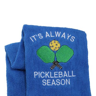 LEVLO Pickleball Sports Lovers Gift It's Always Pickleball Season Towels Christmas Graduation Gifts Birthday Gifts (Pickleball Season)