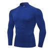 Men's Compression Shirts Long Sleeve Athletic Workout Tops Gym Undershirts Active Sports Baselayers Blue Large view 1