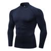 Men's Compression Shirts Long Sleeve Athletic Workout Tops Gym Undershirts Active Sports Baselayers Navy view 1