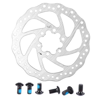140mm Disc Brake Rotor with 6 Bolts, Bike Disc Brake Rotors Cycling Accessory Fit for Road Bike, Mountain Bike, MTB, BMX(140mm)