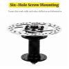 Disc Brake Rotor, 120mm Bike Disc Brake Rotors with 6 Bolts Cycling Accessory Fit for Road Bike, Mountain Bike, MTB, BMX(120mm) view 3