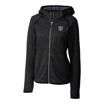 Cutter & Buck Women's Black Las Vegas Raiders Mainsail Full-Zip Jacket