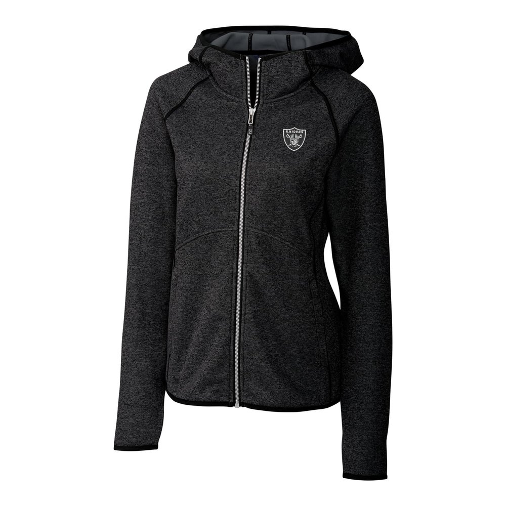 Cutter & Buck Women's Black Las Vegas Raiders Mainsail Full-Zip Jacket