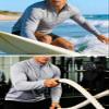 1/4 Zip Shirts Men Quick Dry Sun Protective Quarter Zip Shirt Fishing Shirts Rash Guard Shirt Long Sleeve Shirts Light Grey view 2