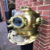 Generic Solid Brass Scuba Marine Diving Divers Helmet US Navy Mark V Full Size. view 2
