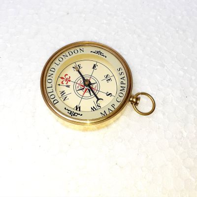 2.50 inch Compass Gift - Camping - Beautiful Gift - Golden Compass - Unique Wayfinder - Handheld