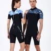 Yajun Shorty Wetsuit Neoprene 1.5mm Scuba Diving Suit Adult Men Women Thermal One Piece Swimsuit Surf Suit,Women,XL view 2