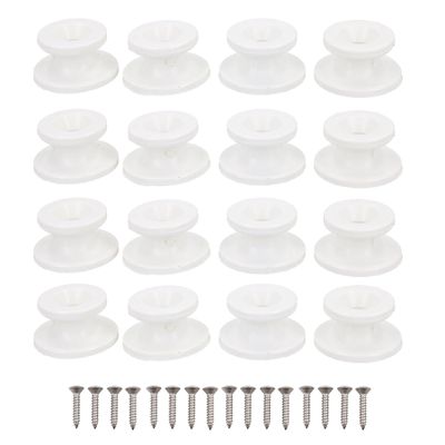 AB Tools 12 Pack OEM White Boat Cover Sprayhood Button Tie Down Hook Stainless Screws
