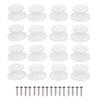 AB Tools 12 Pack OEM White Boat Cover Sprayhood Button Tie Down Hook Stainless Screws view 1