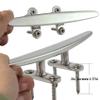VEITHI Boat Cleats Dock Cleats 8 inch 316 Stainless Steel, Boat Dock Cleats Open Base Flat Top, Boat Cleat Marine Cleats with Hardware, Rope Cleat for Boat/Dock Tie Cleat/Deck/Nautical Decor (4 Pack) view 4