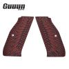Guuun G10 Grips for CZ Shadow 2 Tactical CZ-75 Slim Palm Sunburst Texture - Red/Black view 2
