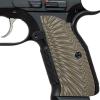 Guuun G10 Grips for CZ Shadow 2 Tactical CZ-75 Slim Palm Sunburst Texture - OD Green view 1