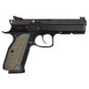 Guuun G10 Grips for CZ Shadow 2 Tactical CZ-75 Slim Palm Sunburst Texture - OD Green view 4