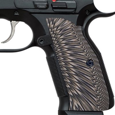 Guuun G10 Grips for CZ Shadow 2 Tactical CZ-75 Slim Palm Sunburst Texture - Coyote Color