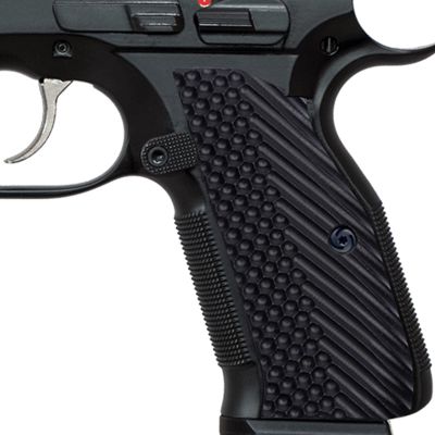Guuun G10 Grips for CZ Shadow 2 Tactical CZ-75 Slim Palm OPS Tactical Texture - Black