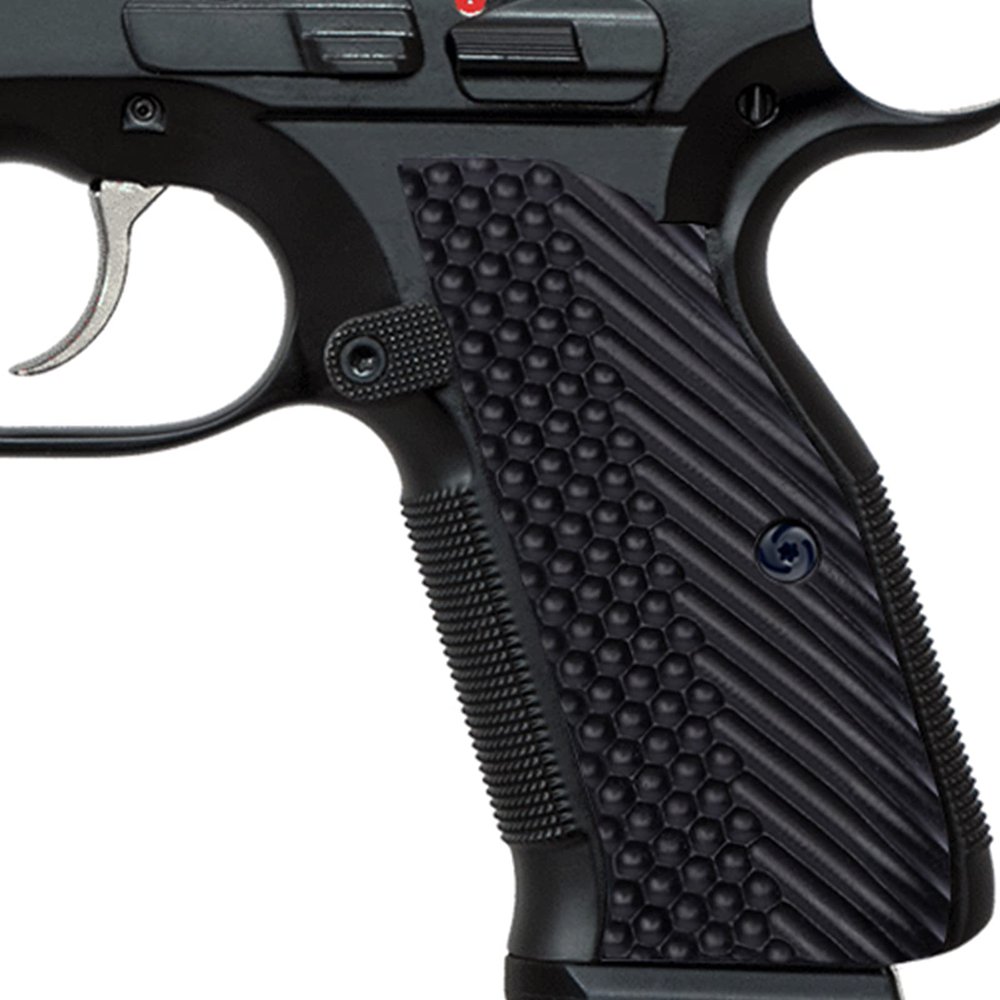 Guuun G10 Grips for CZ Shadow 2 Tactical CZ-75 Slim Palm OPS Tactical Texture - Black
