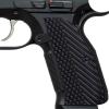 Guuun G10 Grips for CZ Shadow 2 Tactical CZ-75 Slim Palm OPS Tactical Texture - Black view 1