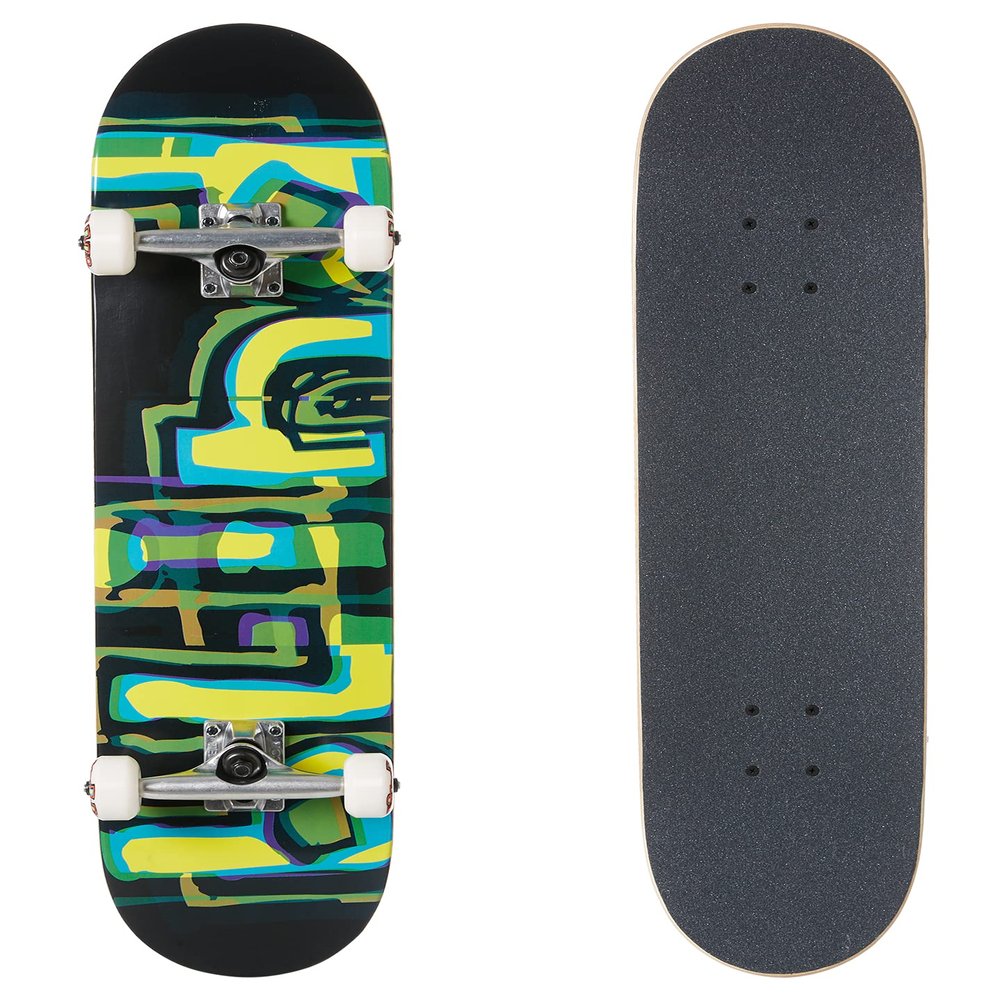 Blind Skateboard Complete Logo Glitch FP Green/Yellow 7.875"