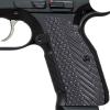 Guuun G10 Grips for CZ Shadow 2 Tactical CZ-75 Slim Palm OPS Tactical Texture - Gray/Black view 1