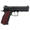 Guuun G10 Grips for CZ Shadow 2 Tactical CZ-75 Slim Palm OPS Tactical Texture - Red/Black view 4