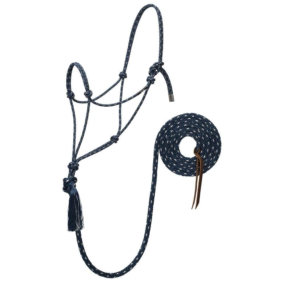 Silvertip No.95 Halter w/10ft Lead Navy/Silver