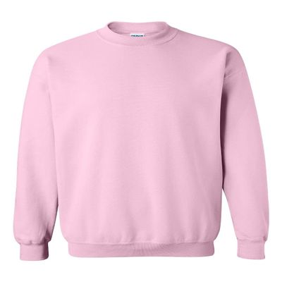 Gildan Men's Fleece Crewneck Sweatshirt, Style G18000(Light Pink)