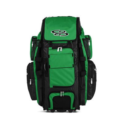 Boombah Rolling Superpack XL Solid Black/Kelly Green