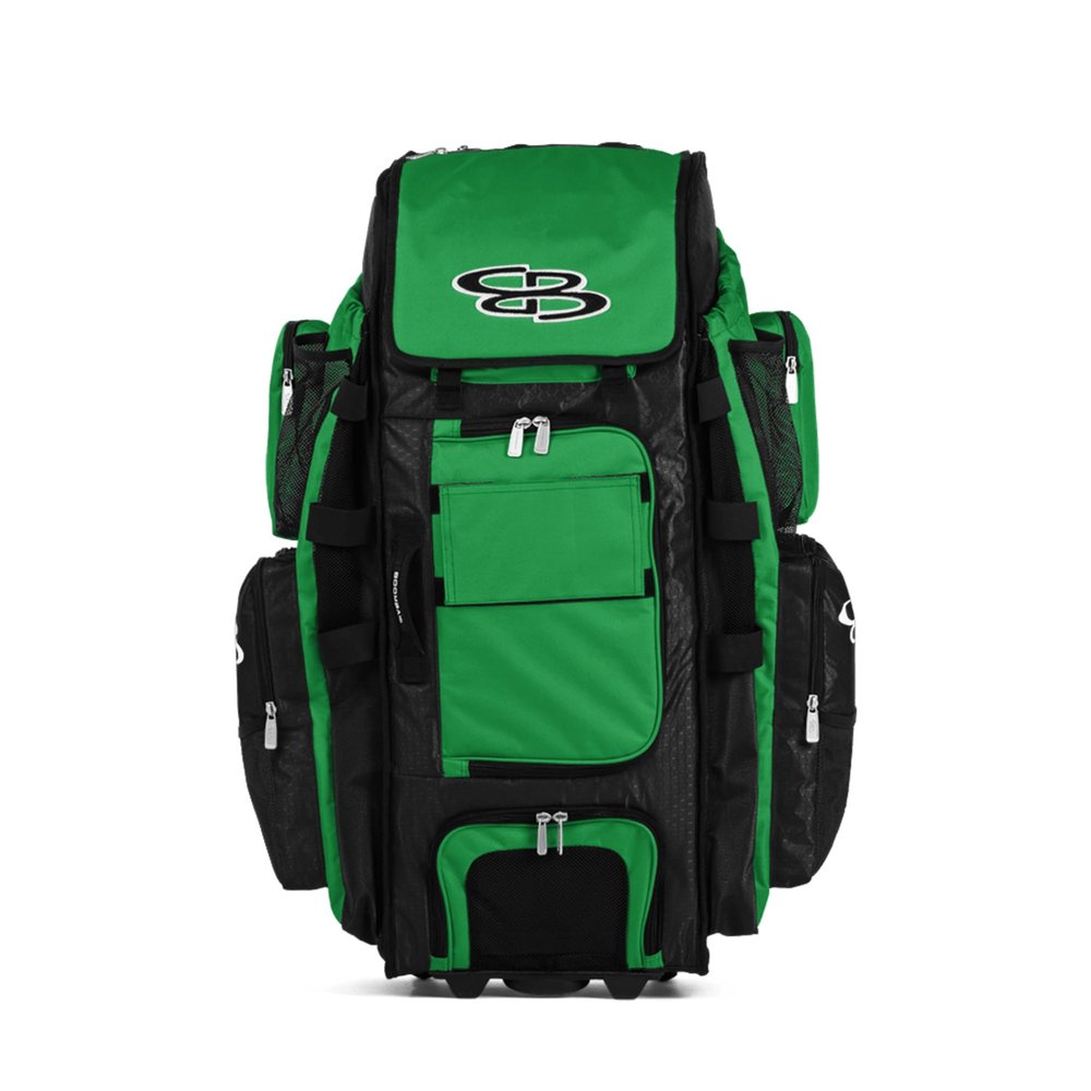 Boombah Rolling Superpack XL Solid Black/Kelly Green