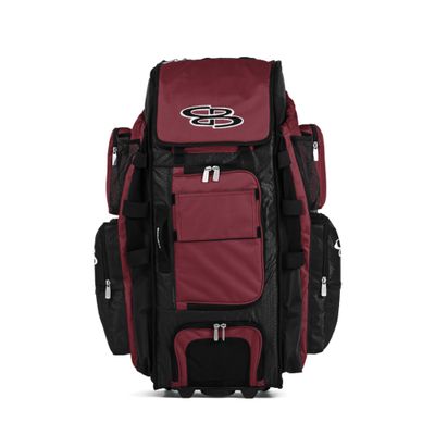 Boombah Rolling Superpack XL Solid Black/Cardinal