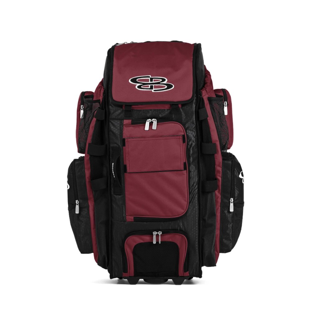 Boombah Rolling Superpack XL Solid Black/Cardinal