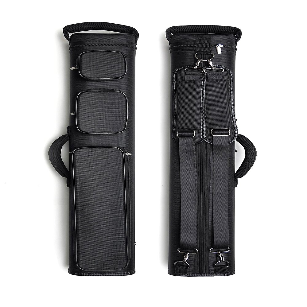 HAN'S DELTA 3x6/4x8 Hunter 3B6S or 4B8S Billiard Pool Cue Case (Several Options Available) (3B6S (Black))