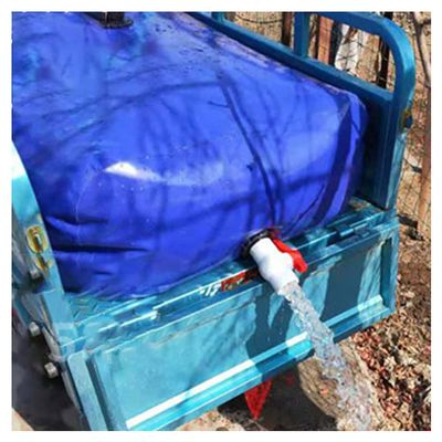 Gzhenh Folding Water Container, Outdoor Folding Water Bag Car Water Carrier Container with Spigot Water Leak Proof for Sport Camping Hiking Picnic BBQ (Color : Blue, Size : 240L/1x0.6x0.4m)