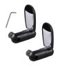 SJHY Bicycle Accessories Bike Rearview Mirror,360 Rotate Bicycle Cycling Road Mountain Bike Handlebar Wide Angle Rear View Mirrors Bike Parts (Color : 2pcs Black) view 1