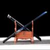 Assassin Five six Seven Anime Replica Cosplay Katana for Shadow  Japanese Samurai Sword Blue Blade Knife  Handmade 9260 Spring Steel (#3 The Original Shadow  Knife) view 4